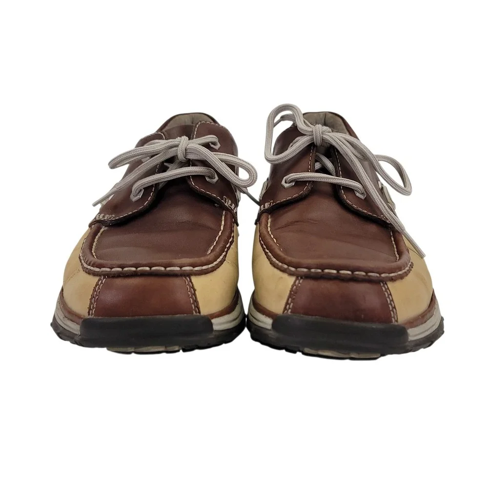 Rockport I. Travel Men's Brown Leather Schooner Deck Boat Shoes Size 13 M